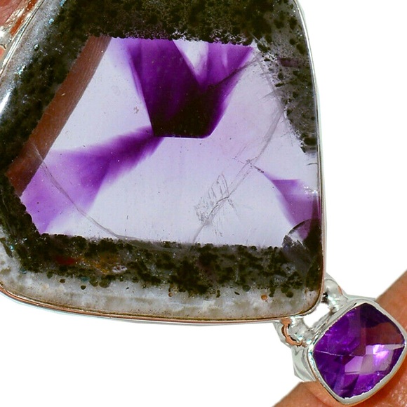 Super 23 ✨Charged Amethyst Sterling silver pendant - Picture 2 of 2